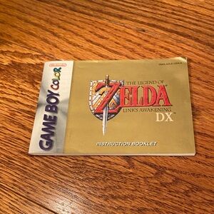 3/$20 The Legend of Zelda: Link's Awakening DX Game Boy Color Manual Only